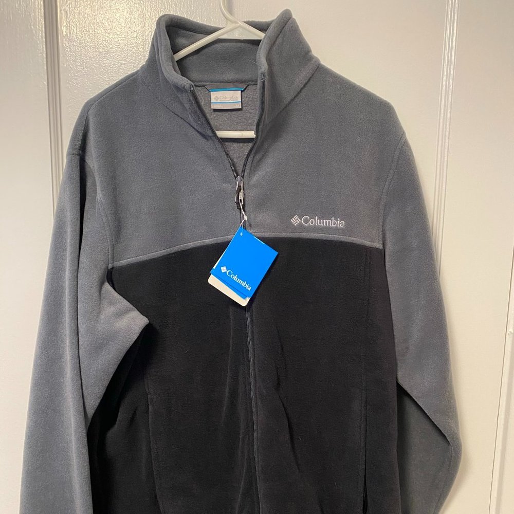 Columbia Men's Fleece Black and Grey Jacket